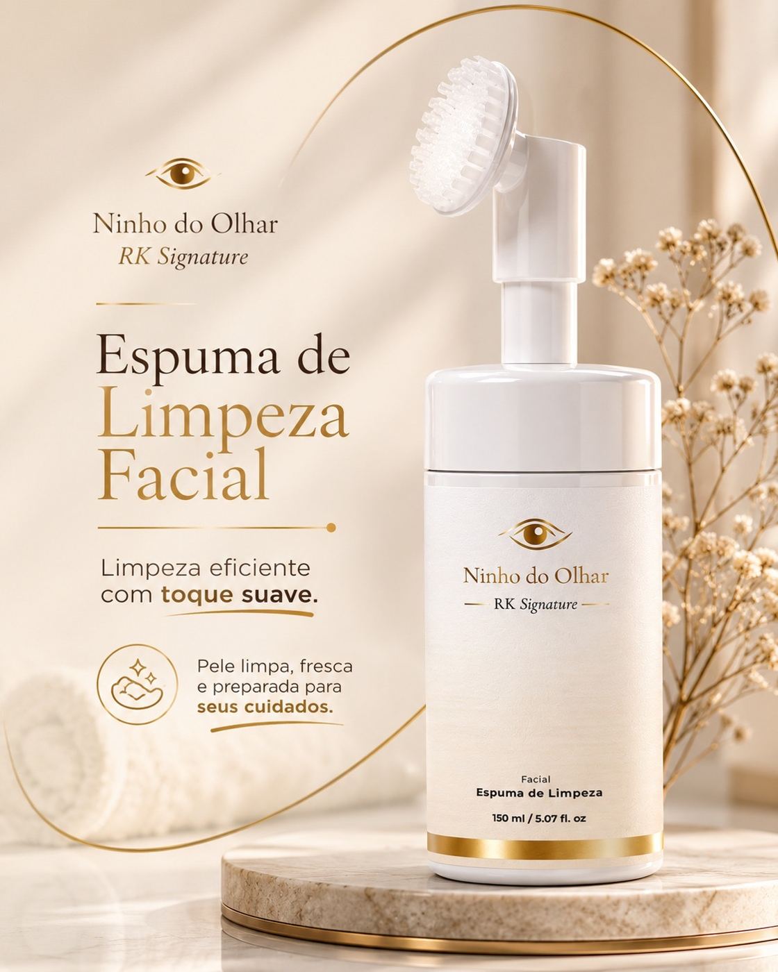Espuma de Limpeza Facial Ninho do Olhar